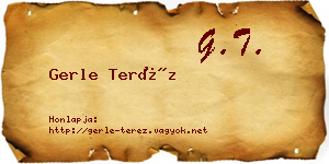 Gerle Teréz névjegykártya